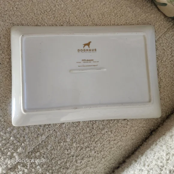 DOGHAUS CERAMIC TRINKET / CATCH ALL DISH GREEN & GOLD  LIKE NEW!        ☆ - Picture 5 of 6